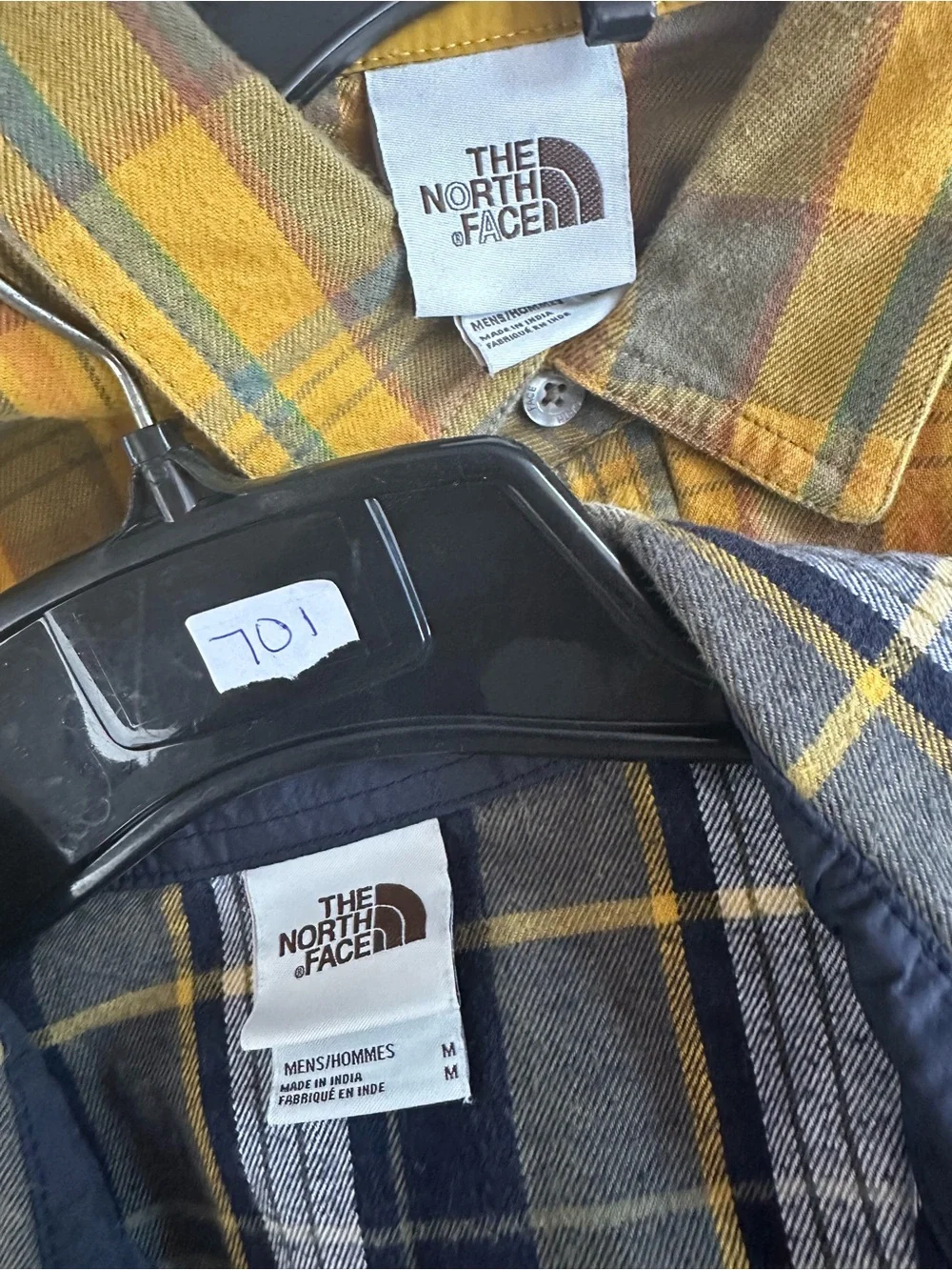 594. The northface mens med button shirts set of two